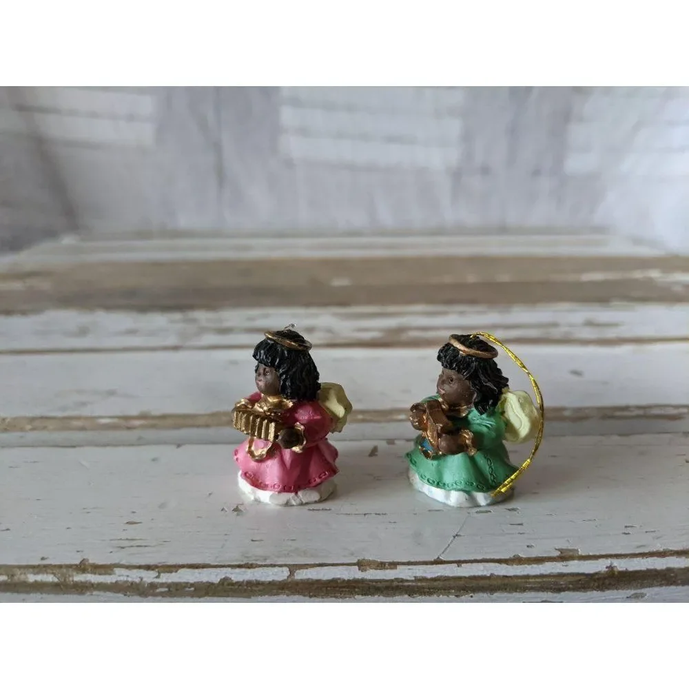 Mini cherub angel Christmas‎ holiday Hanging tree o